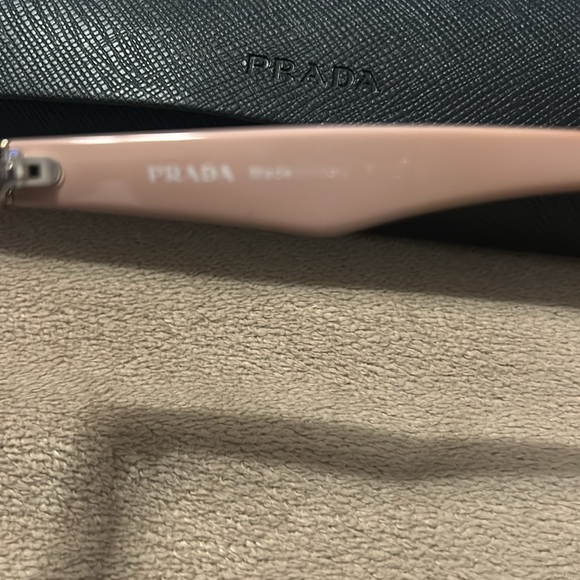 Prada VPR 11R ROJ-1O1 Eyeglasses Tortoise Pink Cat Eye with case Frame Only - Picture 3 of 5